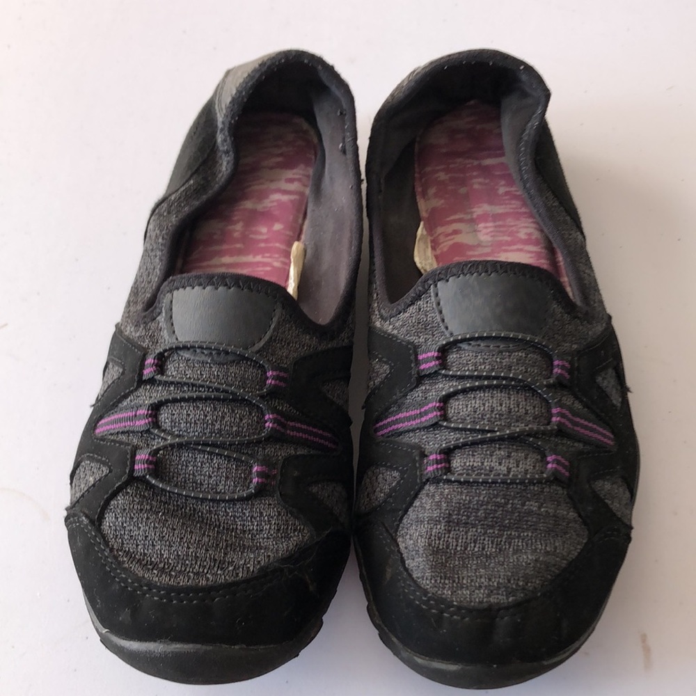 Danskin Now Size 11 Black and Purple Fabric Flats